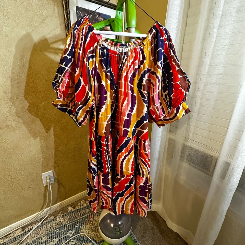 Uncle Frank Colorful Abstract Mini Dress - Picture 3 of 8